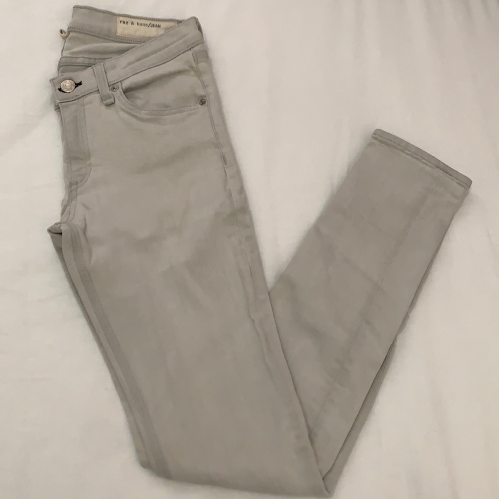 Rag and Bone oatmeal/ cream jeans skinny size 27